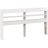 vidaXL Posteljni okvir brez vzmetnice bel 140x190 cm trdna borovina | Shoptok.si