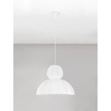 Nova Luce Mat bela tekstilna viseča svetilka ø 50 cm Delina – | Shoptok.si
