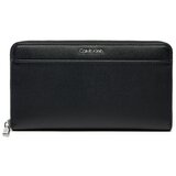 Calvin Klein Velika ženska denarnica Ck Must Xl Zip Around_Caviar K60K613070 Črna | Shoptok.si