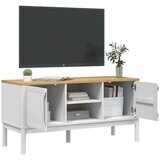 TV ormarić FLORO bijeli 114 x 43 x 55 cm od masivne borovine | shoptok.hr
