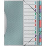 Esselte organizator mapa Color, Ice, A4, PP, 12 predelkov, (21651977) Cene