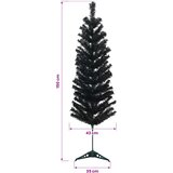  Umjetno vitko božićno drvce 150 cm 150 LED lampica Topla bijela | shoptok.hr