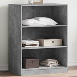  Ormar siva boja betona 77x48x102 cm od konstruiranog drva | shoptok.hr
