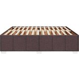 vidaXL Okvir za krevet bez madraca tamnosmeđi 200x200 cm od tkanine | shoptok.hr