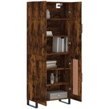  Visoka komoda dimljeni hrast 69 5x34x180 cm konstruiranog drva | shoptok.hr