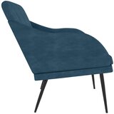  Klupa plava 110 x 76 x 80 cm baršunasta | shoptok.hr