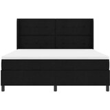  Box Spring postelja z vzmetnico in LED svetlobo črna 180x200 cm tkanina, (22084014) | Shoptok.si