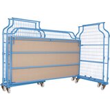 eurokraft pro univerzalni voziček Corlette® z mrežo, tip 2400, svetlo modre barve, VxŠxG 1850 x 2400 x 1150 mm | Shoptok.si
