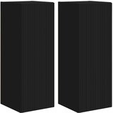 TV zidni ormar 2 pcs Crna 30 x 31 x 80 cm Konstruirano drvo | shoptok.hr