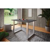 MID.YOU Pisalna Miza Lona, Antracit, Srebrna, 110x80cm | Shoptok.si