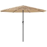  Vrtni suncobran LED s čeličnom šipkom smeđi 324x324x247 cm | shoptok.hr