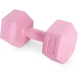  Set &amp;scaron;esterokutnih bučica 2x3 kg, utezi za vježbanje, opterećenje za fitness, roza, ModernHome Slike
