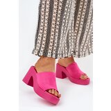 Boto Women's Heeled And Platform Slippers Fuchsia Omeisa | Shoptok.si