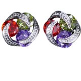  Naušnice LE-21693 - Srebrna / Višebojni KP21693 | shoptok.hr
