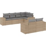  The Living Store Vrtna sedežna garnitura 7-delna z blazinami bež poli ratan - Vrtna Sedežna Garniture, (21452723) | Shoptok.si