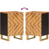  Kupaonski ormarić smeđe-crni 38x33,5x58 cm masivno drvo manga | shoptok.hr