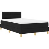  s opruga kutije s jastukom Crna 120 x 200 cm tkanina | shoptok.hr