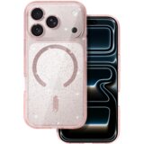 Onasi Silikonski ovitek Glitter MagSafe za iPhone 17 Pro - prozorno roza z bleščicami | Shoptok.si