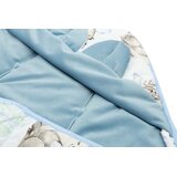 Sensillo Baršunasti kolević swaddle deka xl stroll plava | shoptok.hr