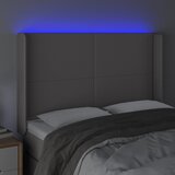  LED uzglavlje sivo 147x16x118/128 cm od umjetne kože | Eponuda.ba