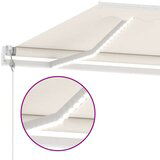  Avtomatska tenda LED + senzor 450x350 cm krem, (20729025) | Shoptok.si