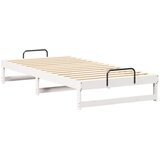  Krevetna konstrukcija Bijelo 100 x 210 cm Čvrsto borovo drvo | shoptok.hr