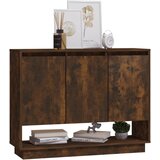 Komoda boja dimljenog hrasta 97 x 31 x 75 cm konstruirano drvo | shoptok.hr