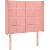  box spring s madracem LED ružičasti 90x190 cm baršunasti | shoptok.hr