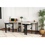 Hanah home twin study desk - freesia freesiablack study desk | ePonuda.com