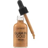 Catrice Glam In Gold Dry Oil svjetlucavo suho ulje za lice i tijelo nijansa 010 Stay Golden! 30 ml | shoptok.hr