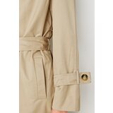 Trendyol Trench coat sa zatvaračem u bež boji Dugačka vodootporna funkcija krem | ružičasta | ePonuda.com