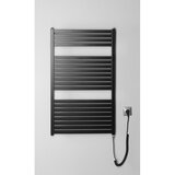 Aqualine električni radijator za kupatilo tondi-e 400W 97x60 cm mat crni | Eponuda.com