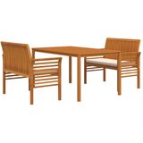  3-dijelni vanjski blagovaonski set s jastucima bagremovo drvo | shoptok.hr