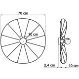  Stenska svetilka / Stropna svetilka ESKOLA 70 črna, (21347721) | Shoptok.si