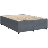 vidaXL Posteljni okvir temno siv 140x190 cm žamet, (21304667) | Shoptok.si