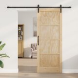 vidaXL Klizna vrata s setom hardvera 83x211 cm od čvrste borovine | shoptok.hr