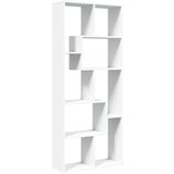 vidaXL Sobna pregrada / regal za knjige bijeli 67x25x161,5 cm drveni | shoptok.hr