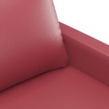  4-dijelni set sofa s jastucima crvena boja vina od umjetne kože | shoptok.hr