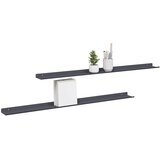  Lebdeća polica Zidne 2 pcs Antracit 100 x 9 x 2,5 cm Čelik | shoptok.hr