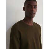 Reserved strukturiran pulover - rjava | Shoptok.si