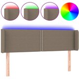 vidaXL LED posteljno vzglavje taupe 147x16x78/88 cm blago, (20735271) Cene