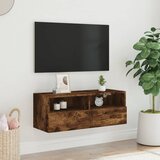  Zidni TV ormarić boja dimljenog hrasta 80 x 30 x 30 cm drveni | shoptok.hr