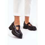 Boto Women's Shoes With Buckle On Platform And Flat Heel Black Venda | Shoptok.si