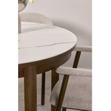 Actona Okrugao proširiv blagovaonski stol s keramičkom daskom ø 120 cm Southampton – | shoptok.hr