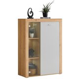 Mömax Visoka Komoda Canberra, Hrast, Svetlo Siva | Shoptok.si