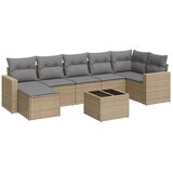  8-dijelni set vrtnih sofa od poliratana s jastucima bež | shoptok.hr