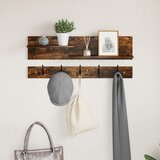 vidaXL Nadwyčajna obešalnik za plašče Dimljeni hrast 90 x 15 x 36 cm | Shoptok.si