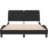  Okvir kreveta s LED-om bez madraca crni 140 x 200 cm baršunasti | shoptok.hr