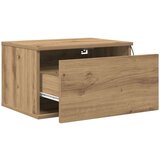  Noćni ormarić s LED-om zidna montaža umjetni hrast 50x36x30 cm | shoptok.hr