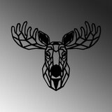 Wallity Zidna dekoracija Moose - 458, 70 x 54 cm, Crna | ePonuda.com